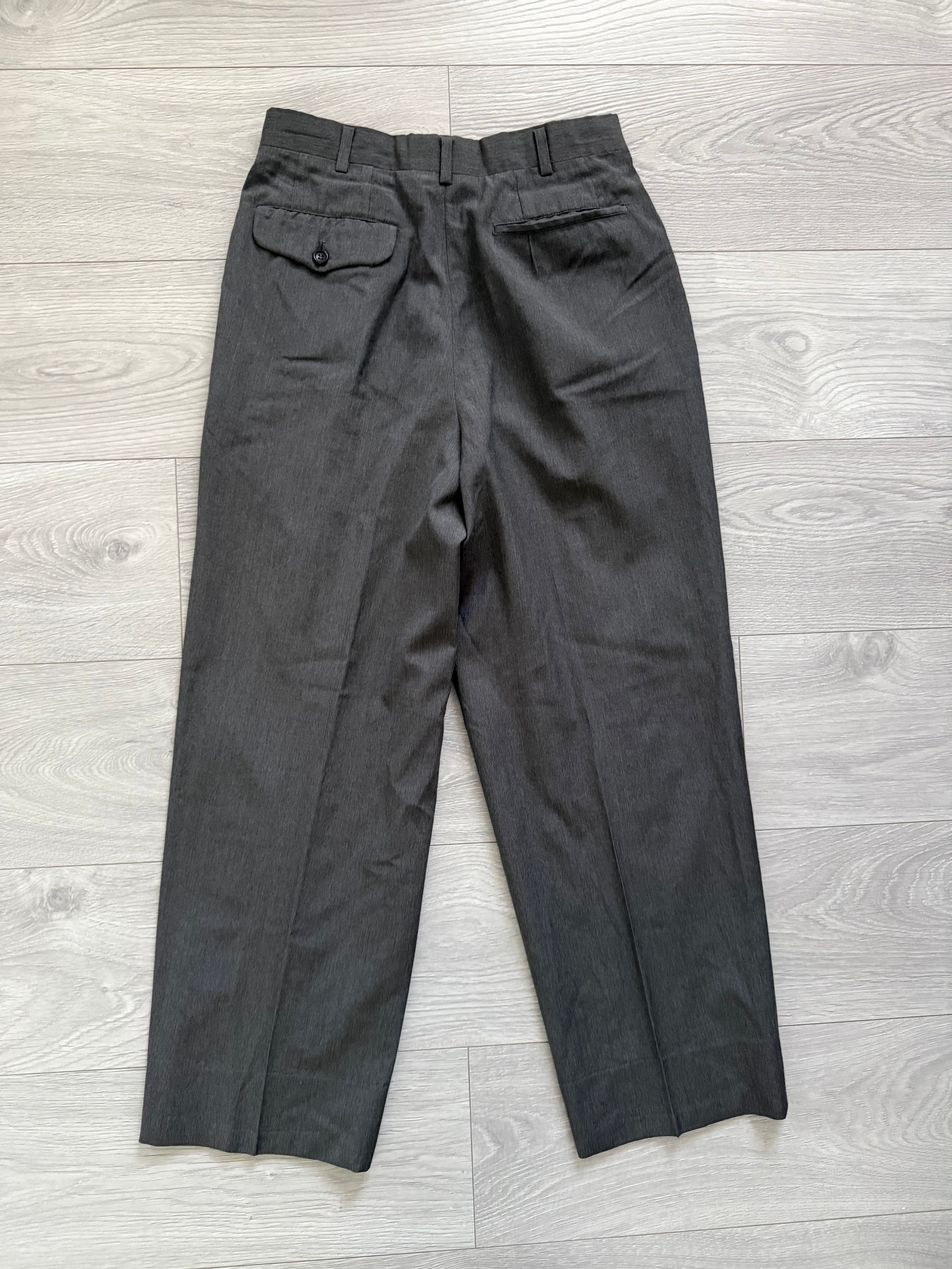 Comme Des Garcons Homme 1989 Double Breasted Pleated Wool Grey Suit - Size S Jacket / 28" Waist