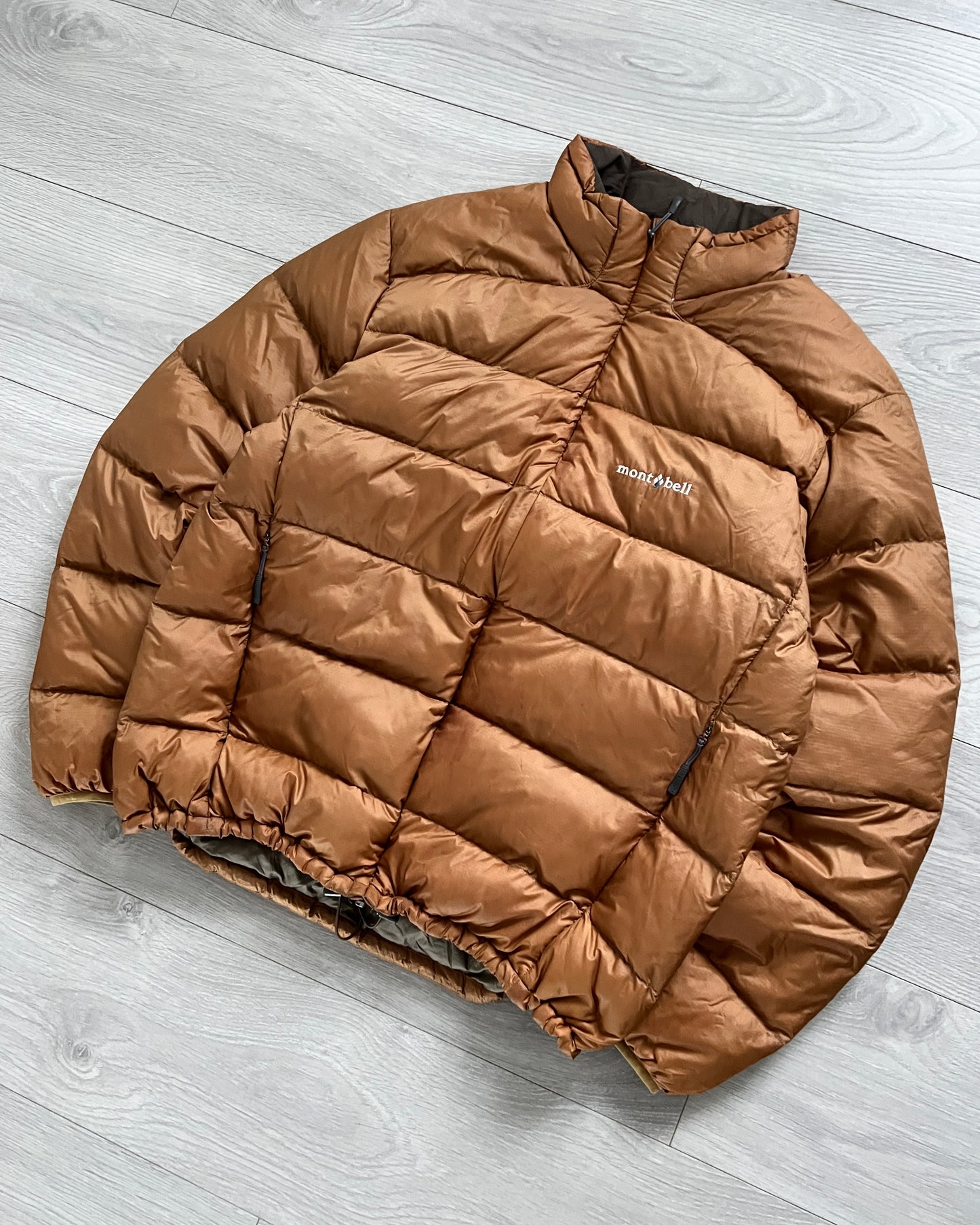 Montbell 00s Brown Down Puffer Jacket - Size M