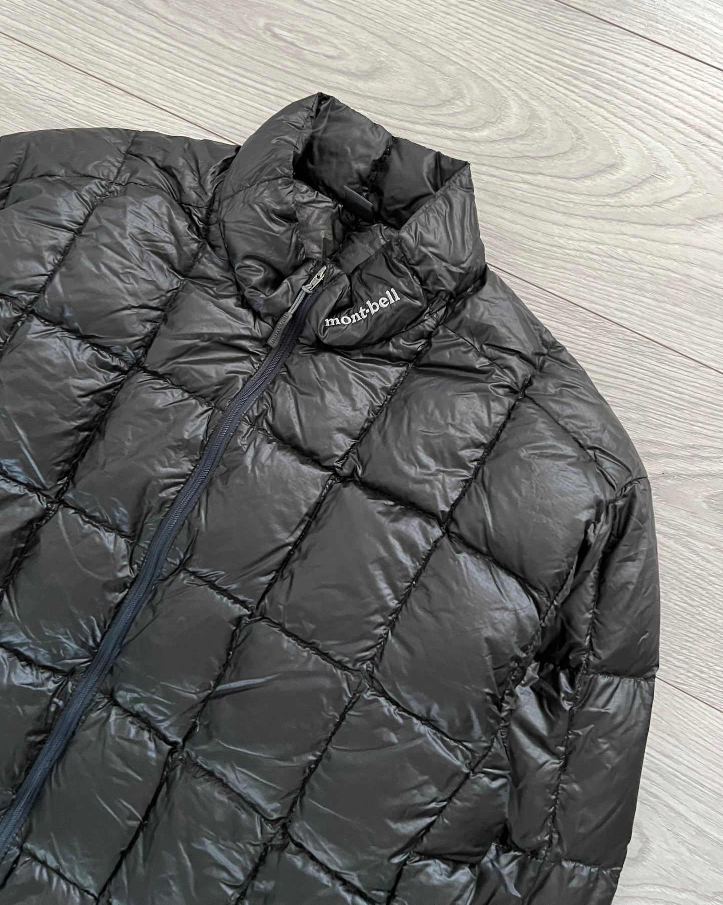 Montbell Square Stitch Goose Down Nylon Puffer Jacket - Size M