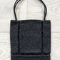 Prada AW1998 Expose-Stitch Wool Top Handle Mini Hobo Bag