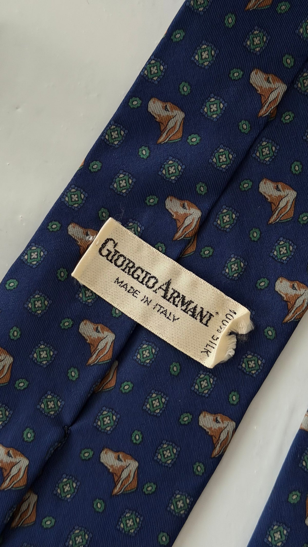 Giorgio Armani 1970s Silk Tie