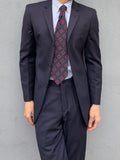 Emporio Armani 2002 3B Super 140's Wool Navy Blue Suit - Size S Jacket / 28" Waist