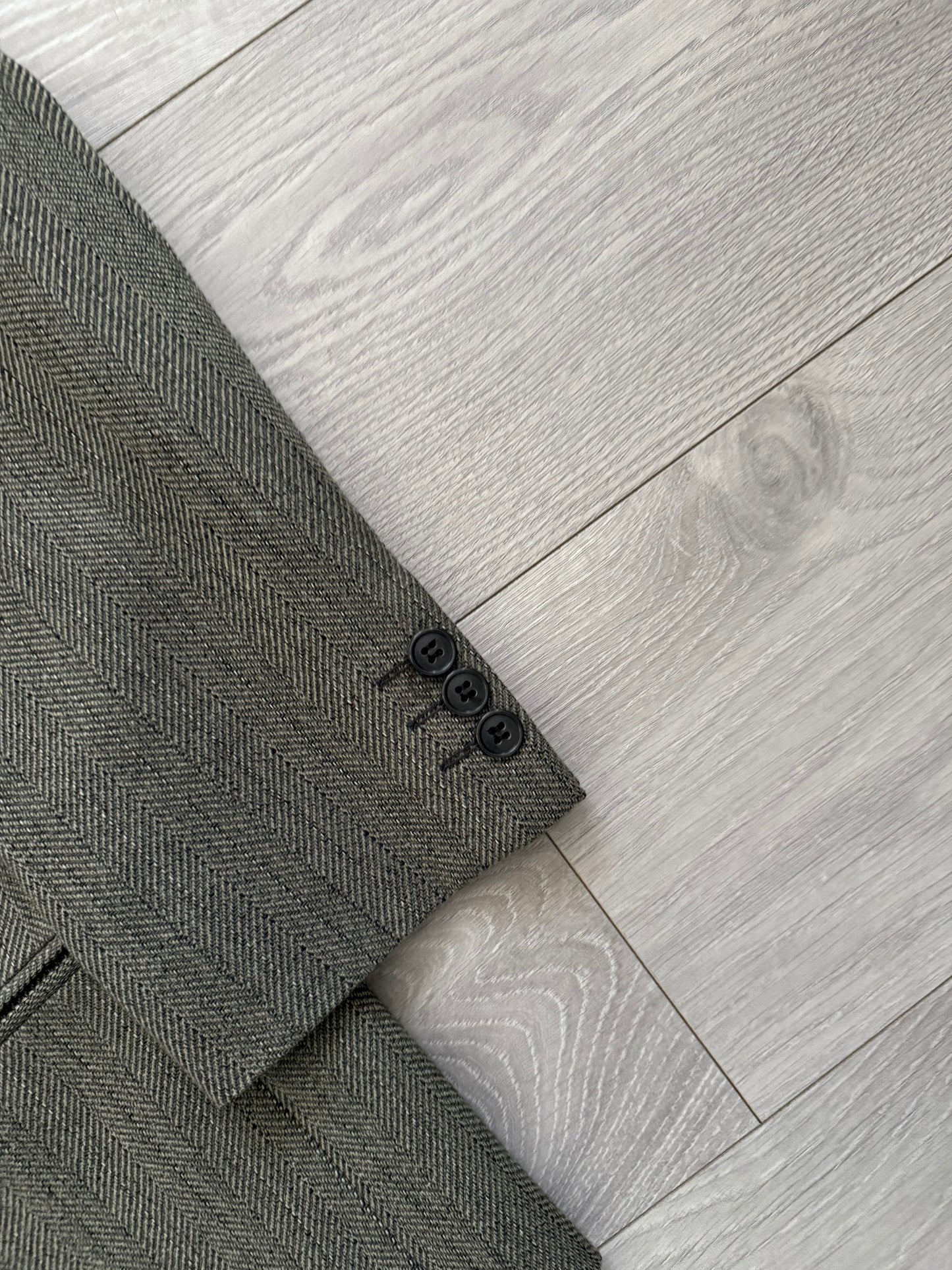 Emporio Armani 1990s Double-Breasted Pleated Wool Suit - Size M Jacket / 34" Waist