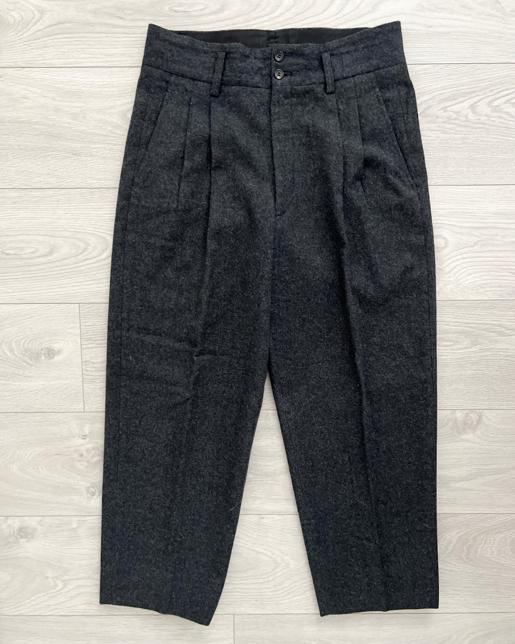 Comme Des Garcons Homme 1990s Wool Herringbone Suit - M Jacket / 32" Waist