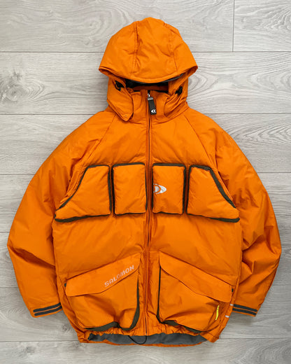 Salomon 1990s 3D Panelled Technical Down Puffer Jacket - Size L