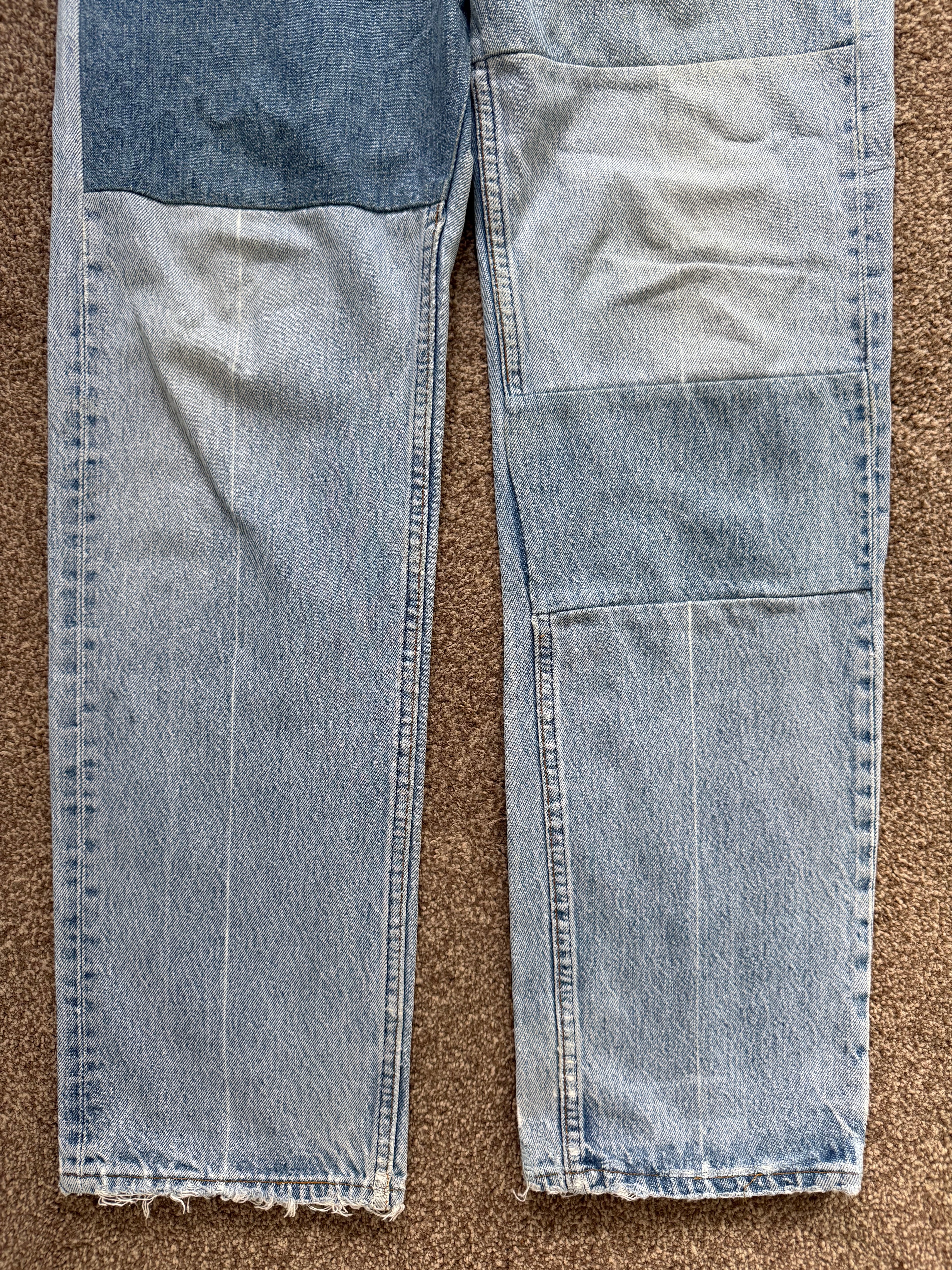 Maison Martin Margiela Artisanal Line (0)(10) AW1999 Re-Worked Panelled Denim Jeans - Size 32" Waist