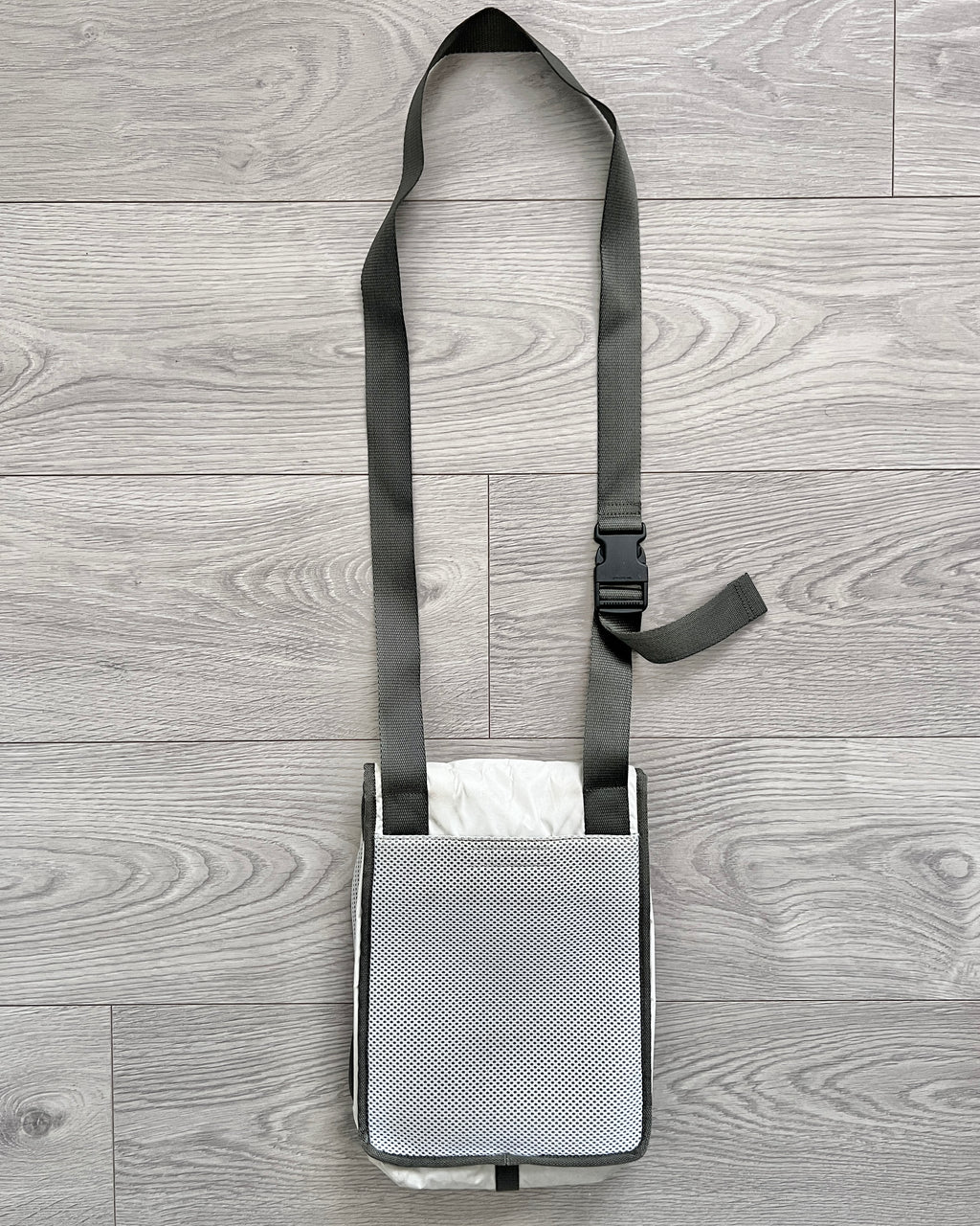 Miu Miu 1999 Tech Nylon Mesh Panelled Crossbody Bag