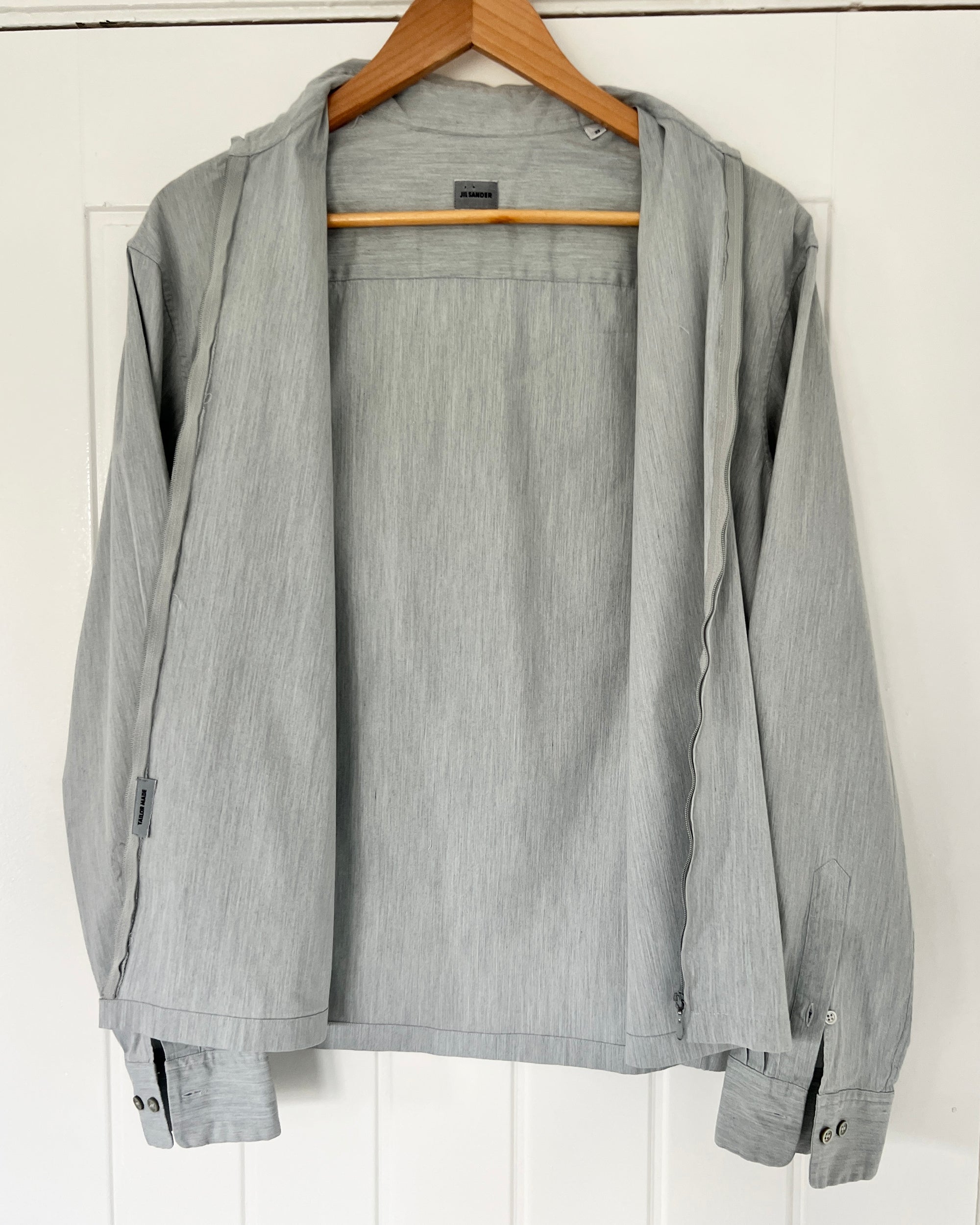 Jil Sander by Raf Simons 00s Zip-Front Shirt Jacket - Size S