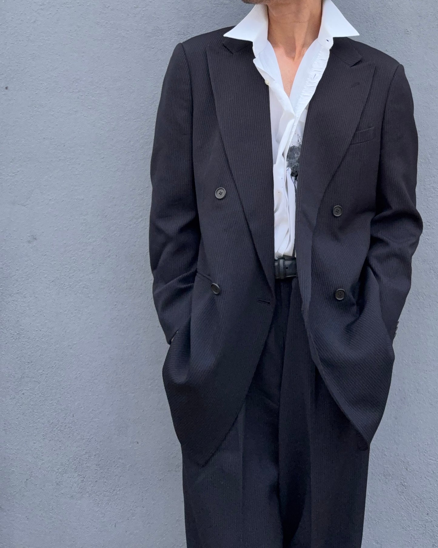 Giorgio Armani 1990s Double-Breasted Wool Suit - Size XL Jacket / 38" Waist