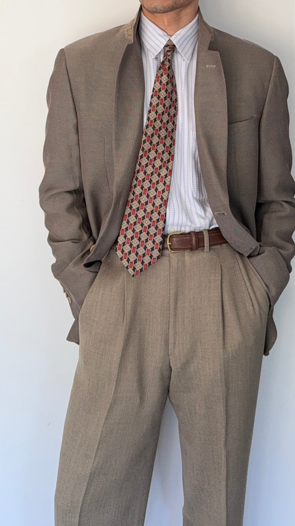 Armani 1990s 2B Textured Sports Jacket Blazer - Size XL