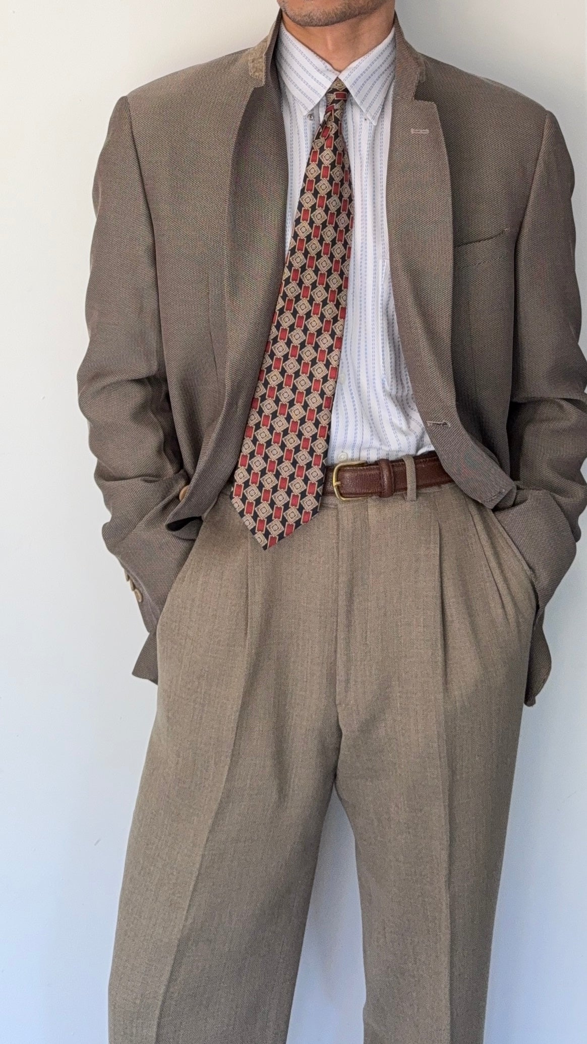 Armani 1990s 2B Textured Sports Jacket Blazer - Size XL