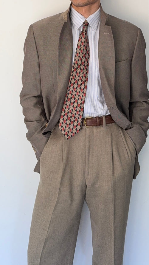 Armani 1990s 2B Textured Sports Jacket Blazer - Size XL