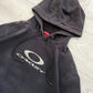 Oakley 00s Embossed Icon Logo Faded Hoodie - Size S