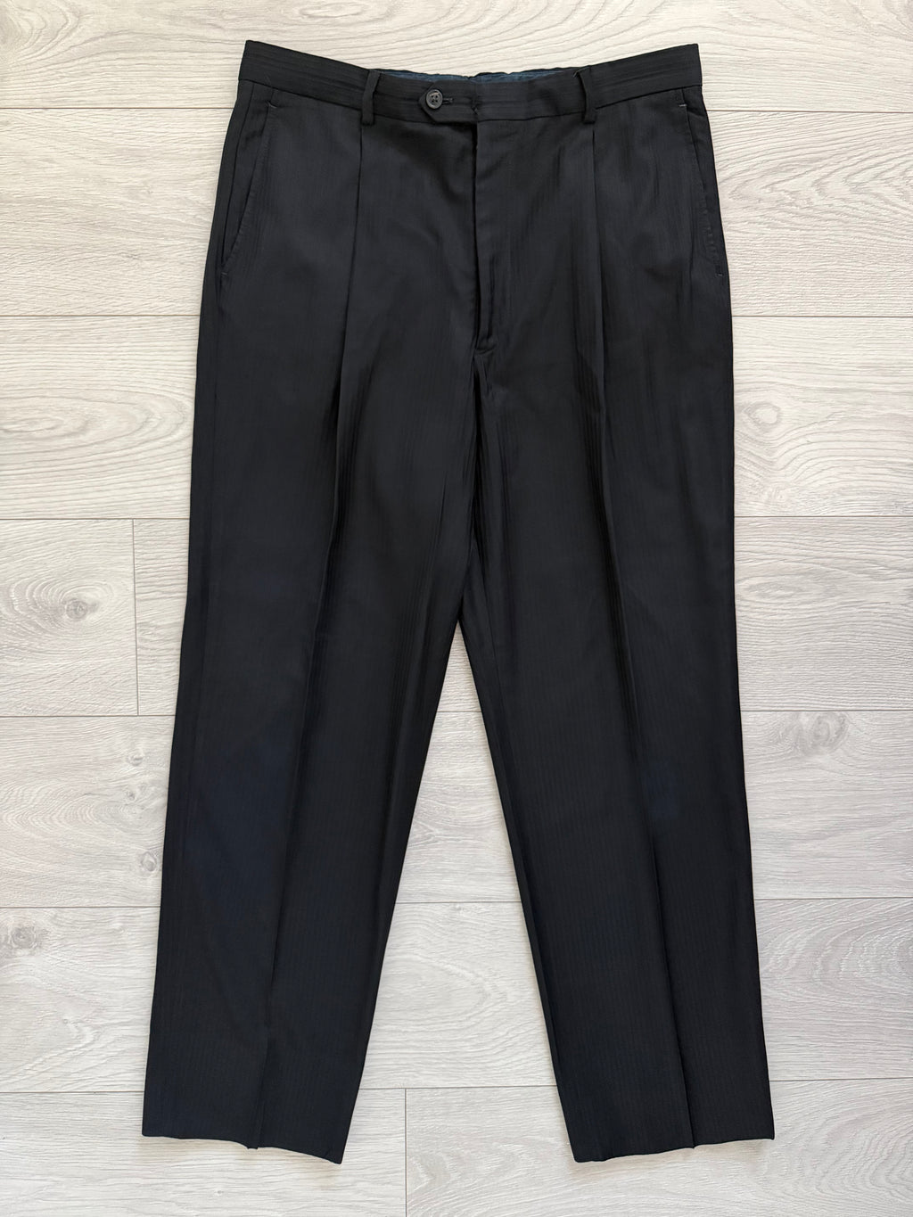 Armani 1990s Pleated Wool Suit  - Size L Jacket / 34" Waist