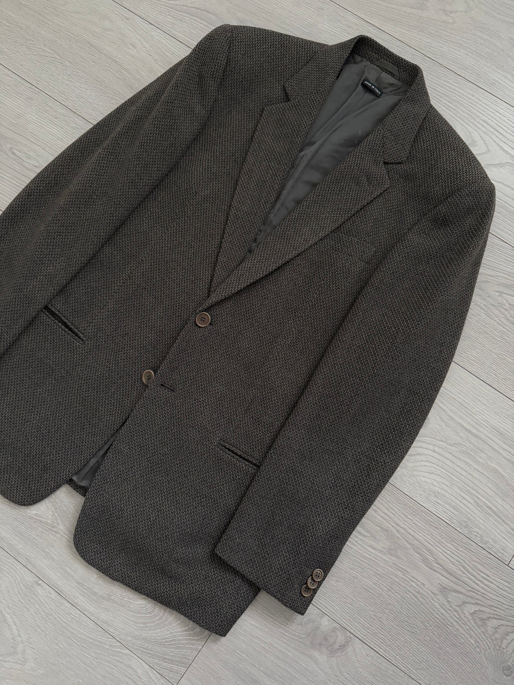 Giorgio Armani 1990s Vestimenta 2B Textured Wool Sport Jacket Blazer  - Size M