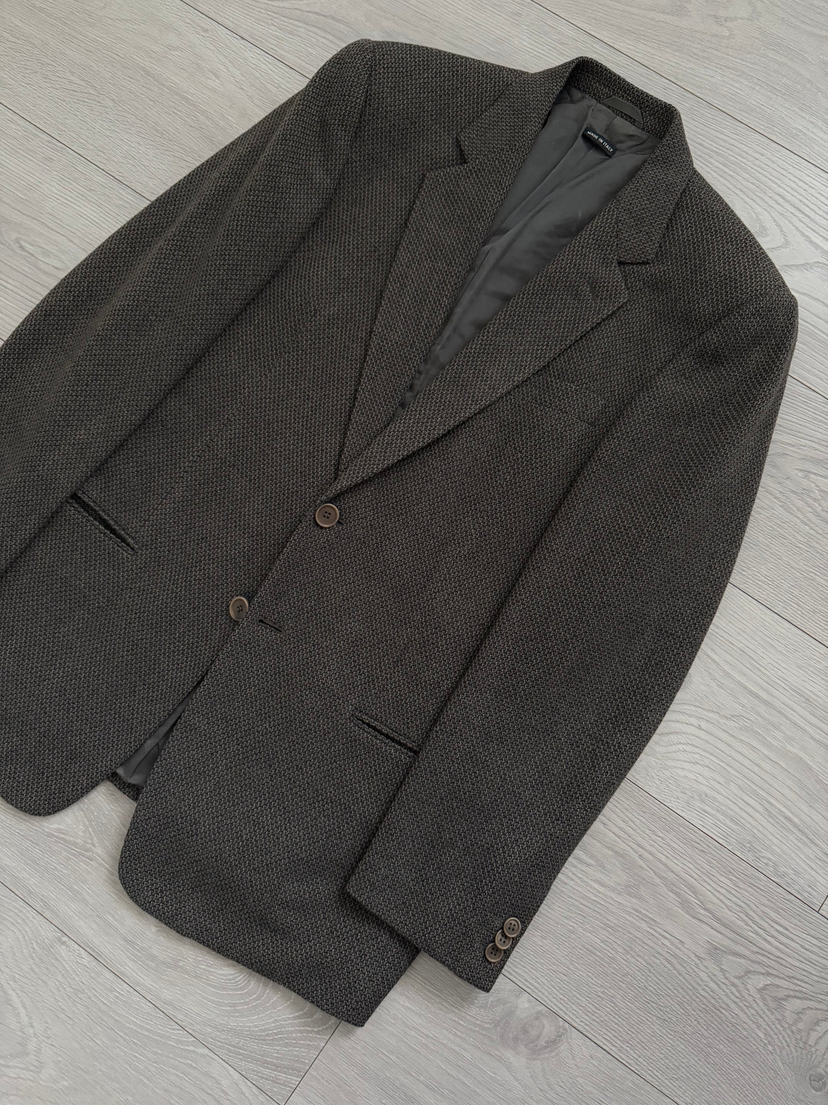 Giorgio Armani 1990s Vestimenta 2B Textured Wool Sport Jacket Blazer  - Size M