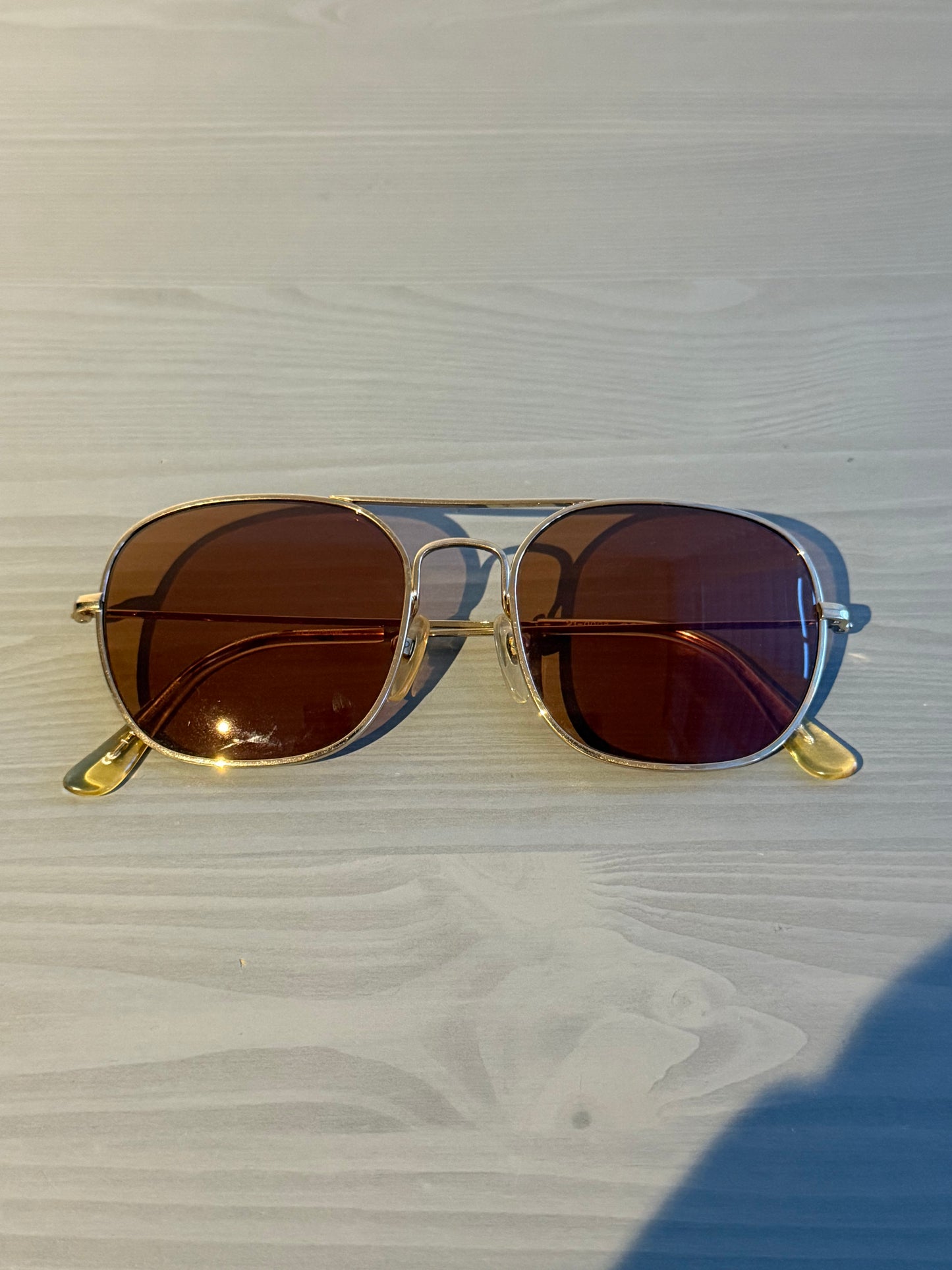 Helmut Lang 1999 Titanium Metal Aviator Sunglasses