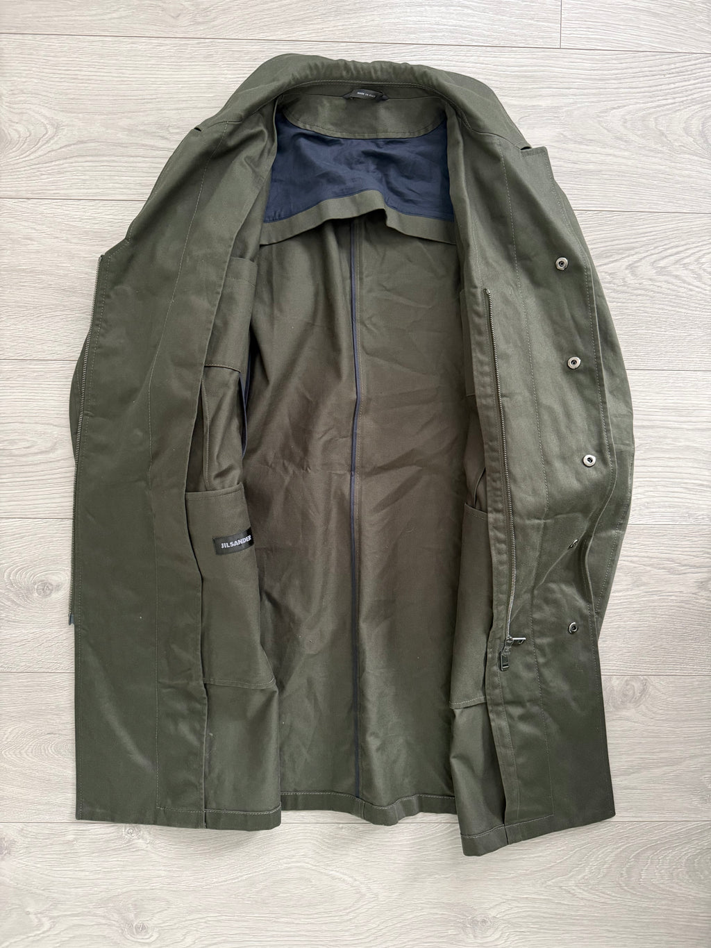 Jil Sander SS2013 Green Utility Coat - Size S