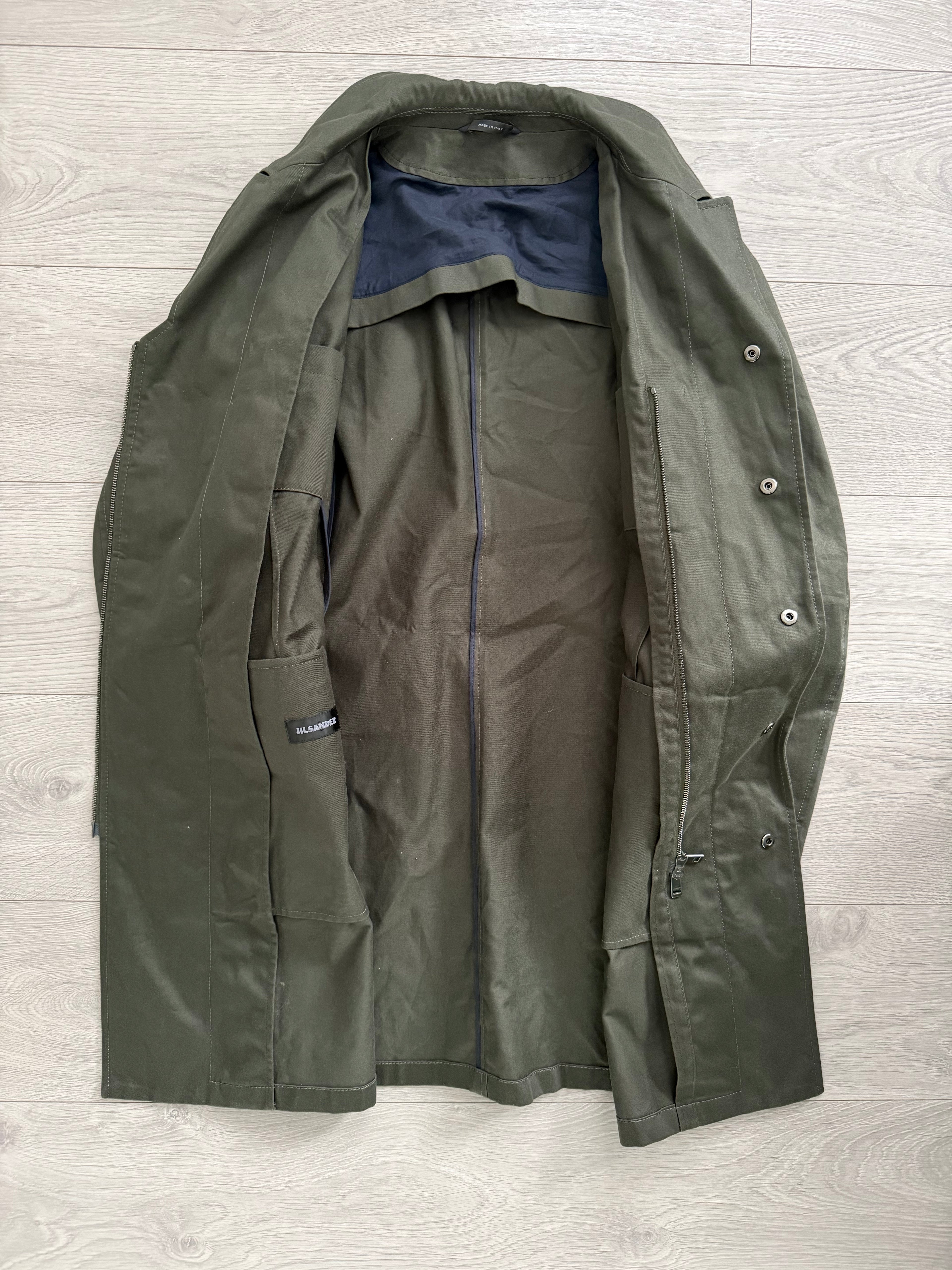 Jil Sander SS2013 Green Utility Coat - Size S