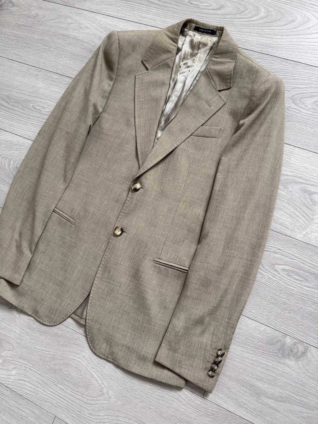 Emporio Armani 2005 2B Textured Wool Silk Sport Jacket Blazer - Size S
