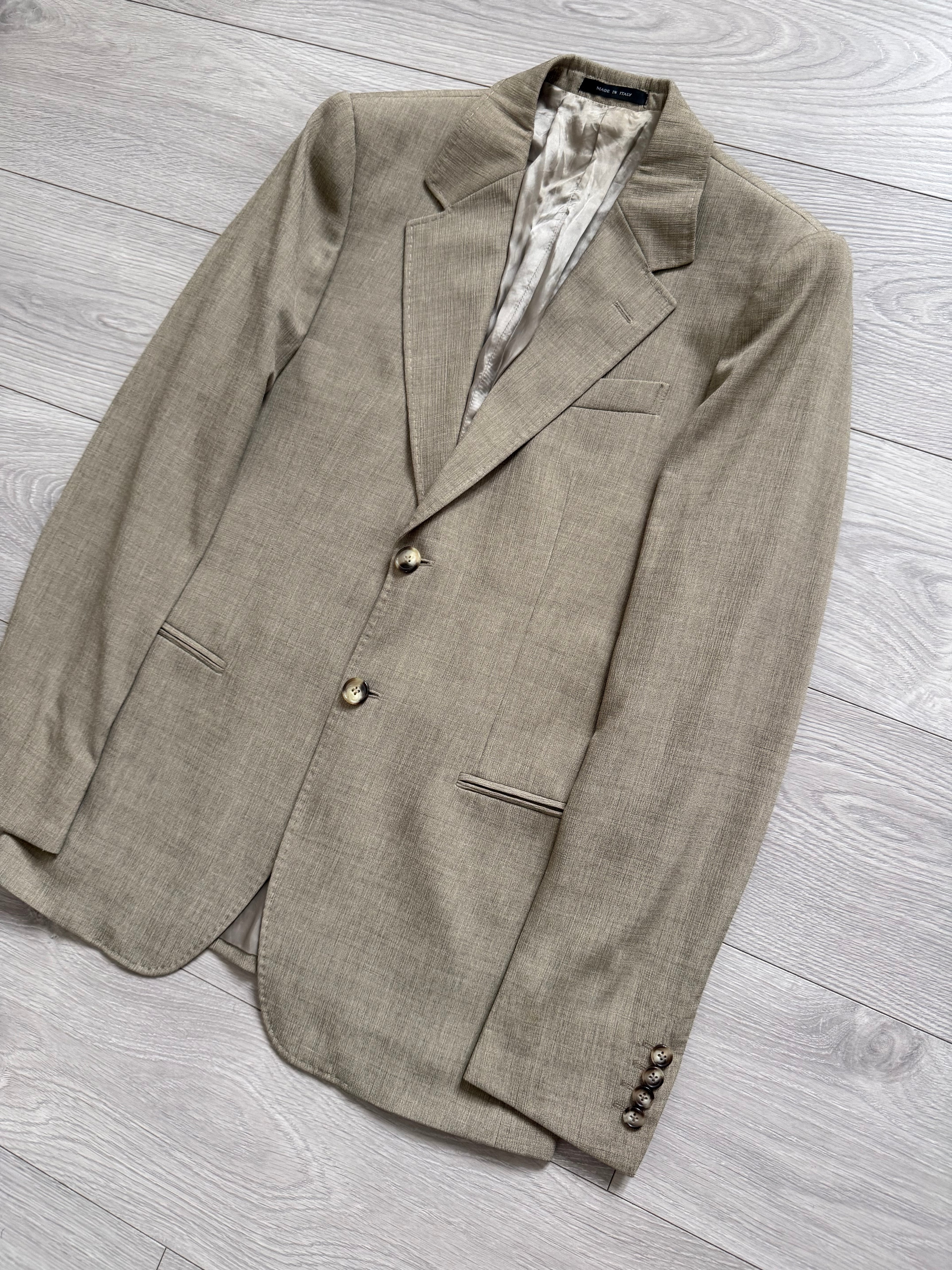 Emporio Armani 2005 2B Textured Wool Silk Sport Jacket Blazer - Size S