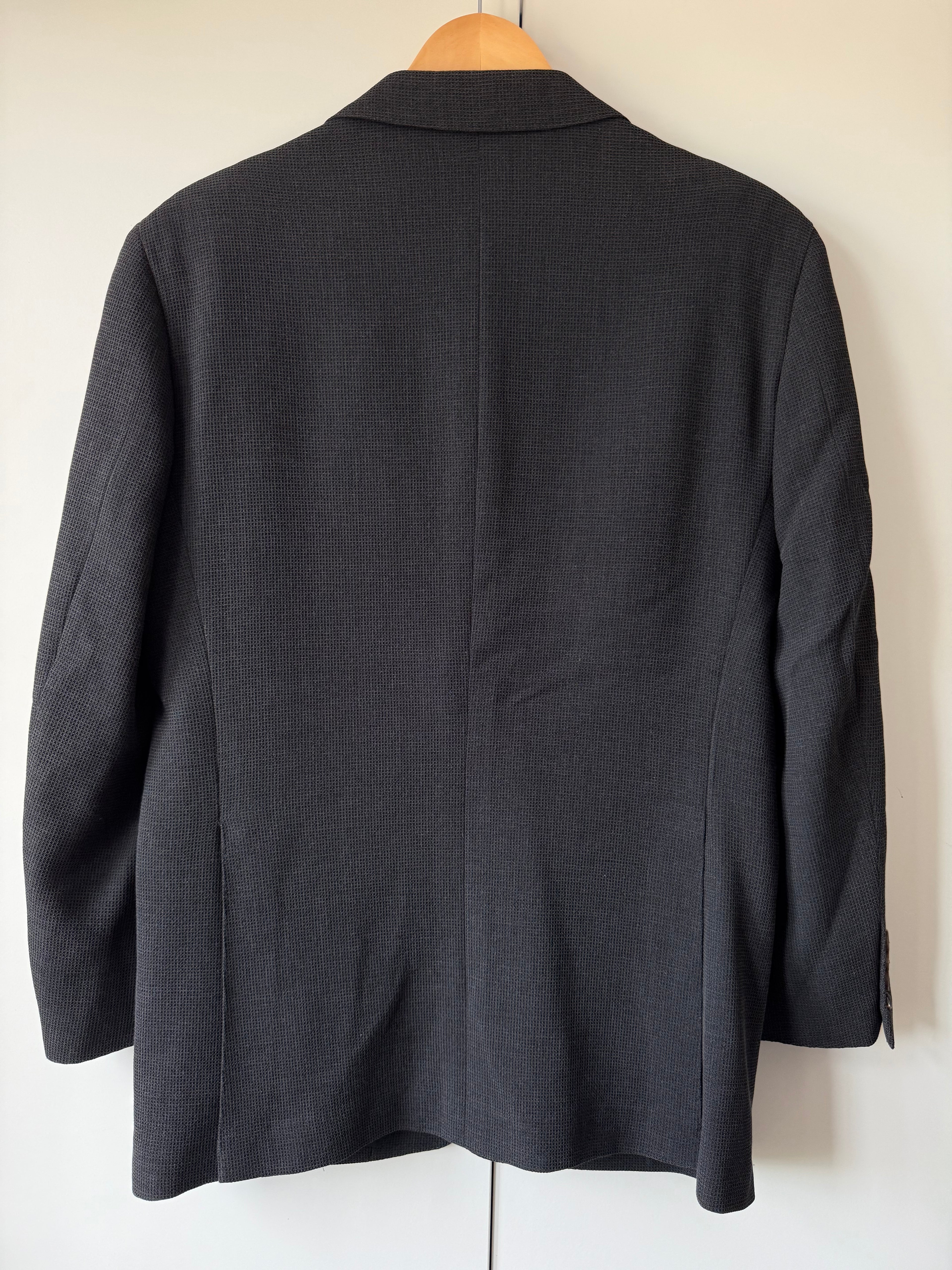 Burberry 1990s 2B Wool Charcoal Black Lightweight Partially Lined Sports Jacket Blazer - Size S
