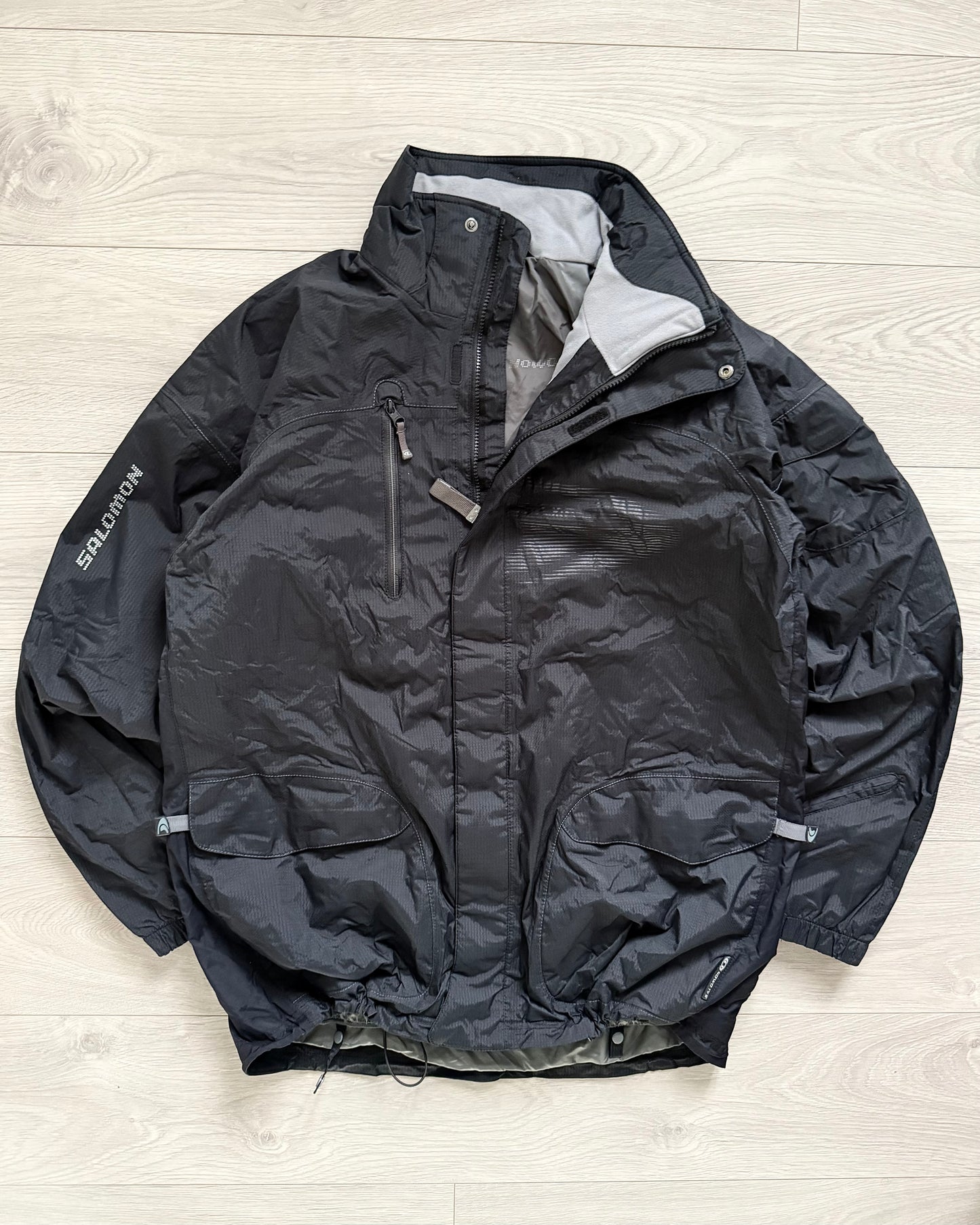 Salomon 2004 Waterproof Fleece Mapped Technical Jacket - Size XL