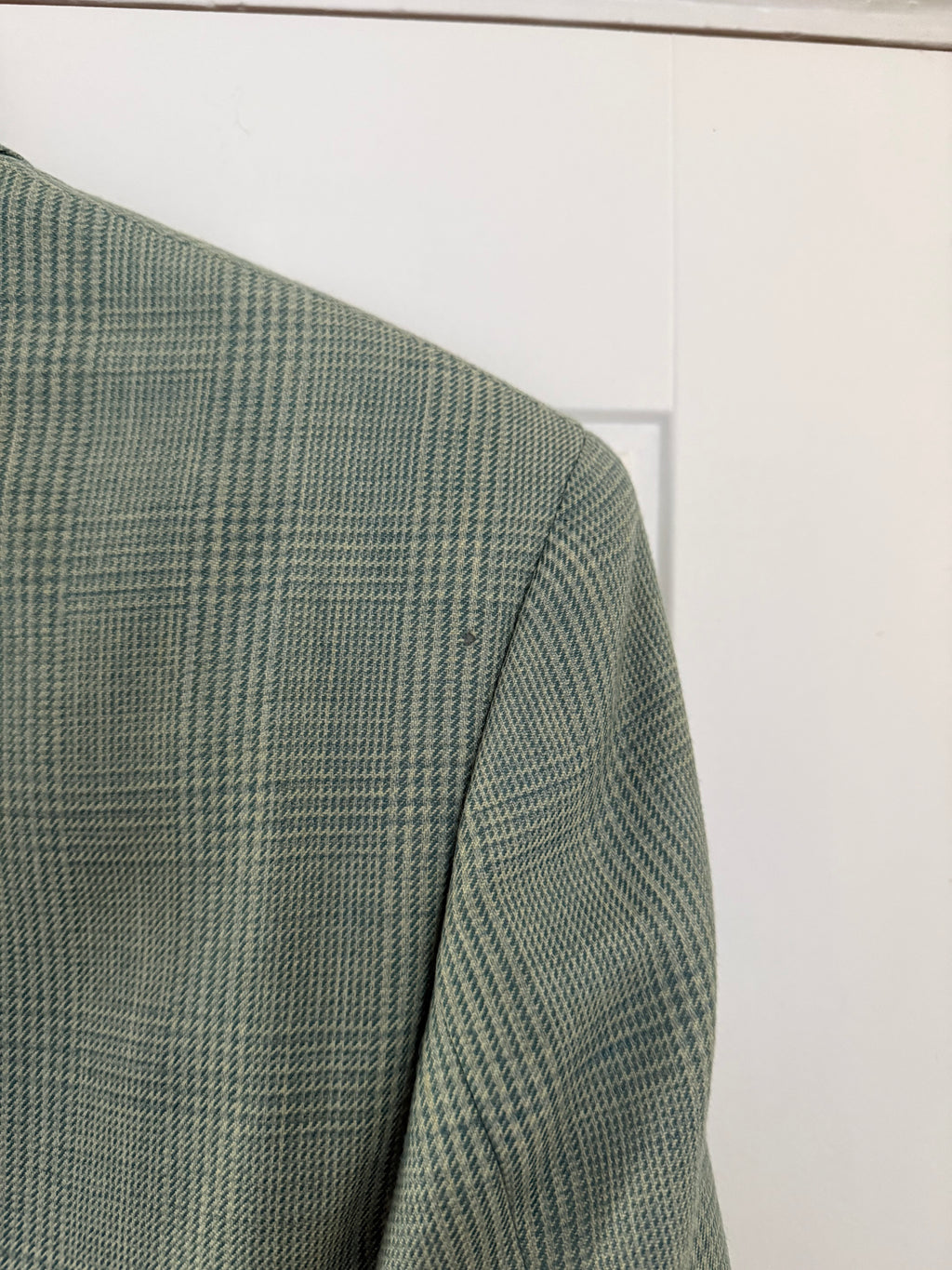 Hugo Boss 1980s 2B Teal Green Wool Sports Blazer Jacket - Size S