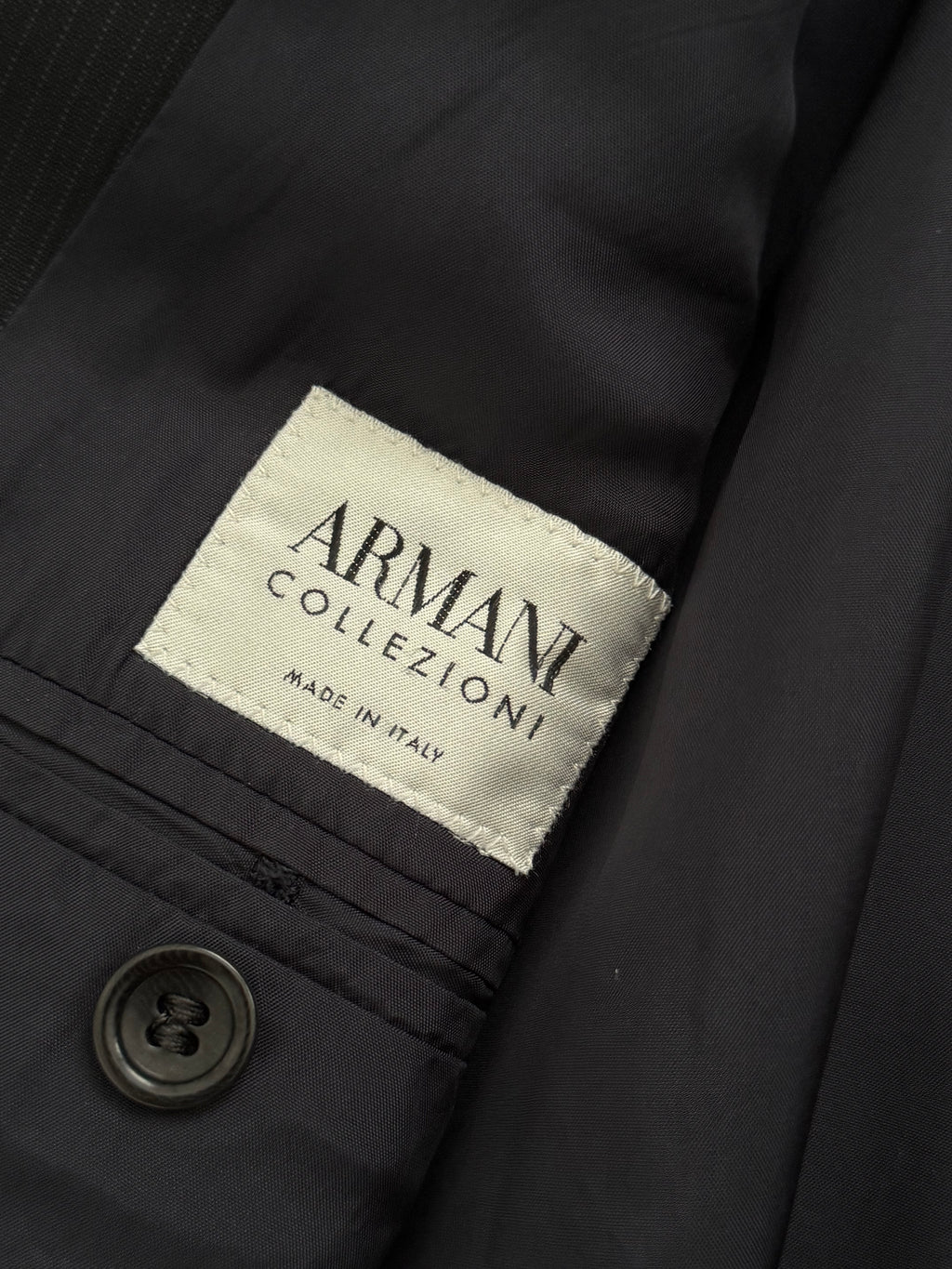 Armani 1990s 3B Pleated Wool Pinstripe Suit - Size M Jacket / 30" Waist