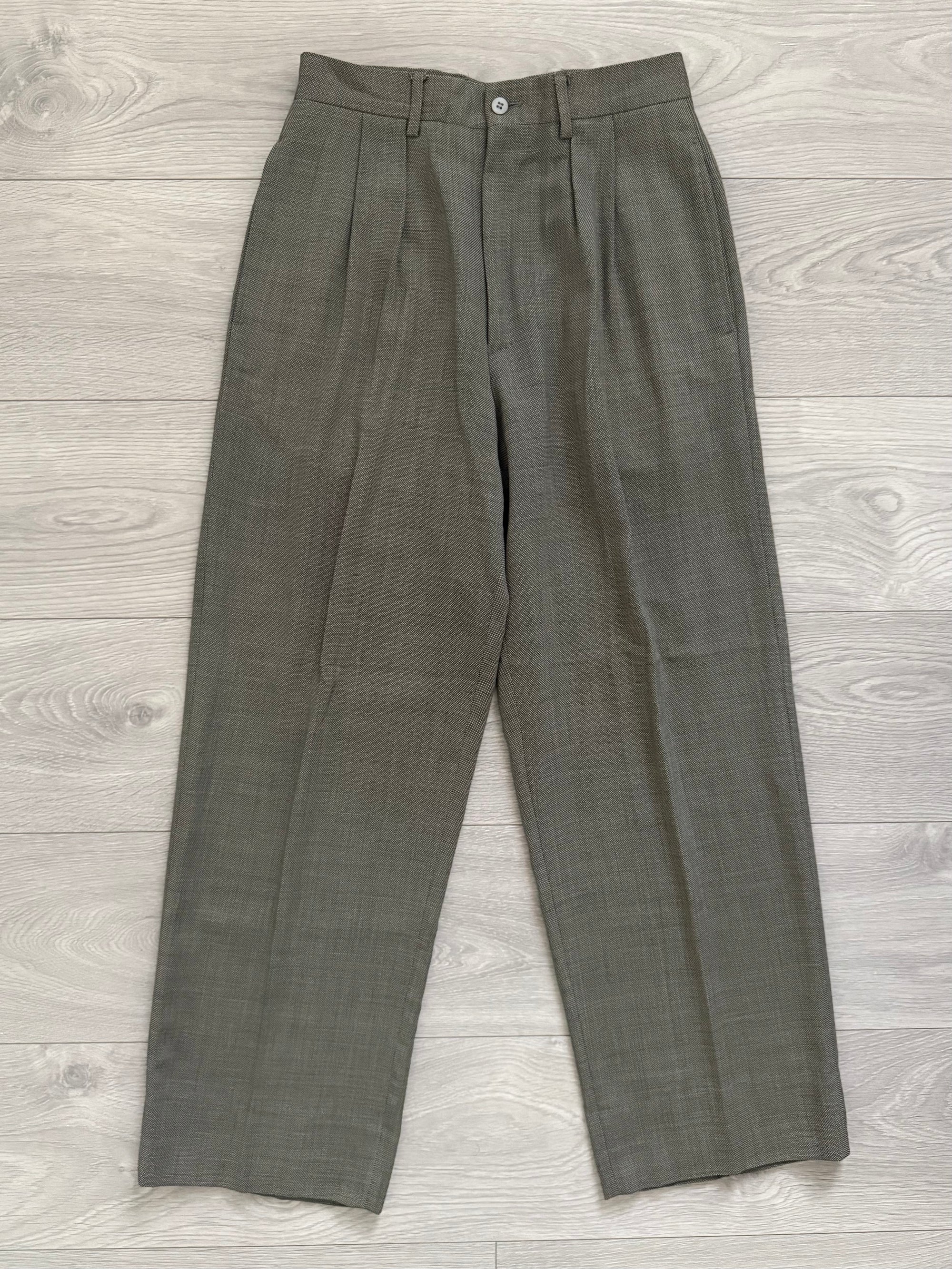 Giorgio Armani 1990s Double-Breasted Pleated Relaxed Suit - Size S Jacket / 28" Waist