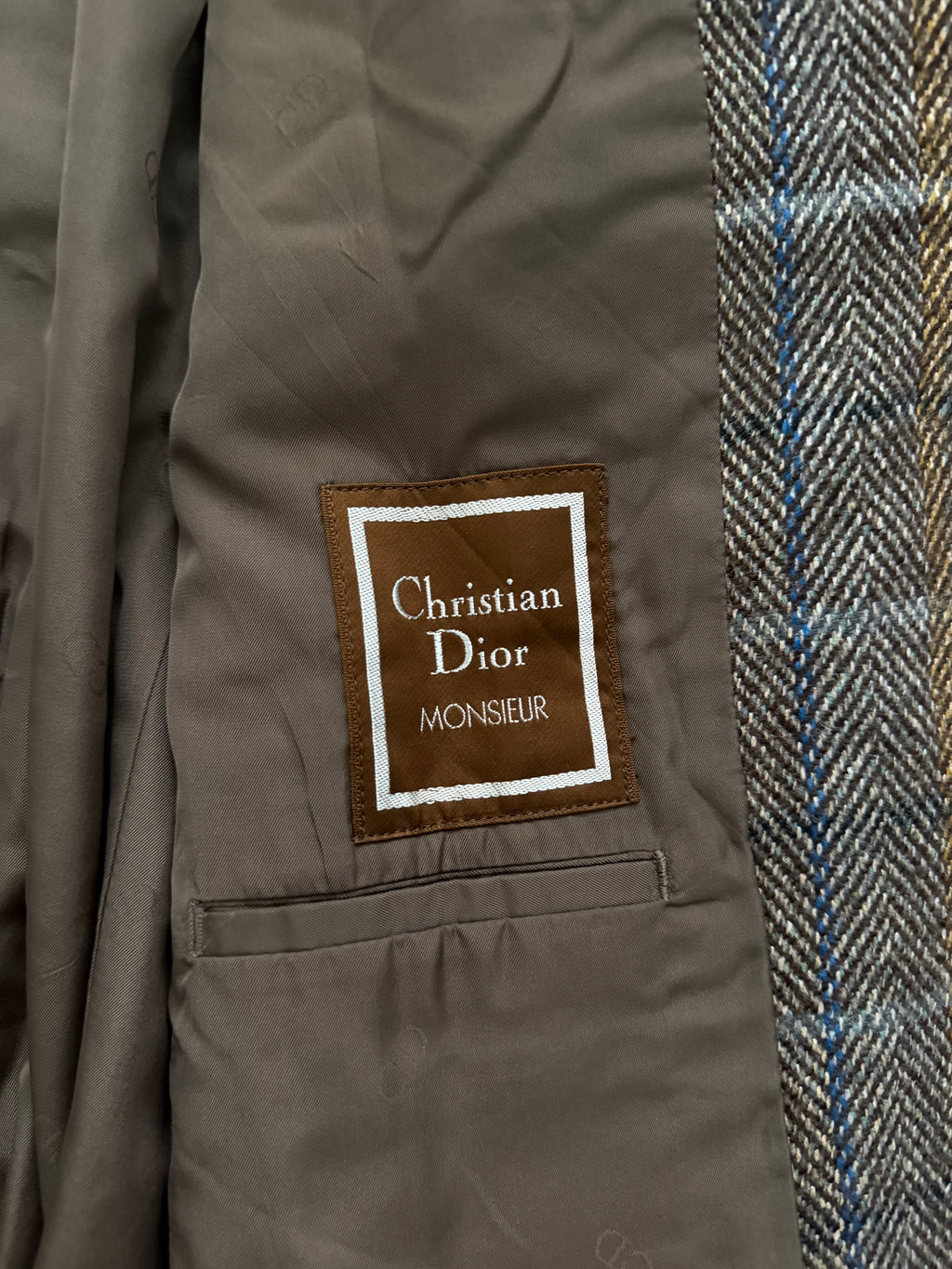 Christian Dior 1980s 2B Textured Wool Sport Jacket Blazer - Size S