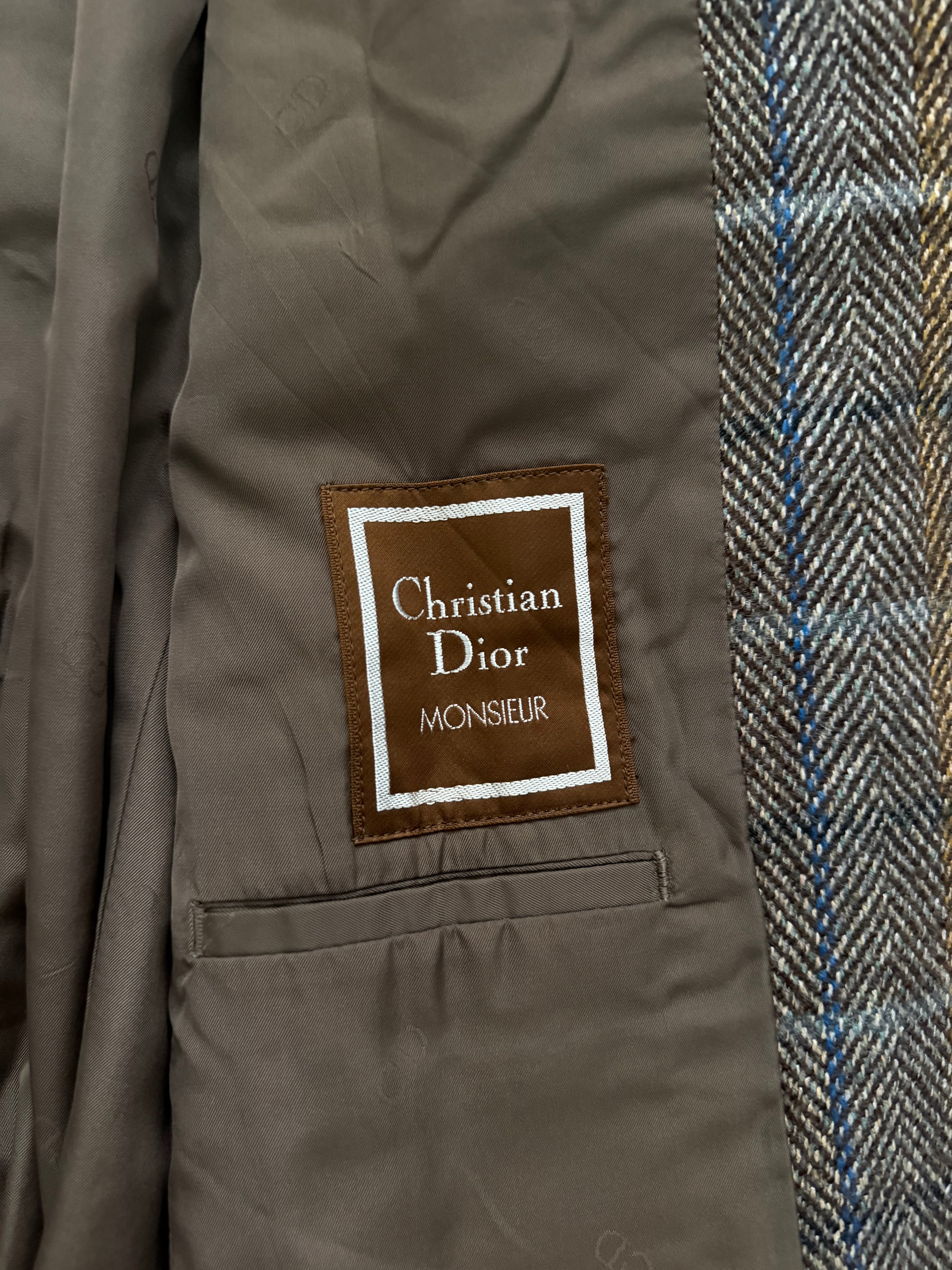 Christian Dior 1980s 2B Textured Wool Sport Jacket Blazer - Size S