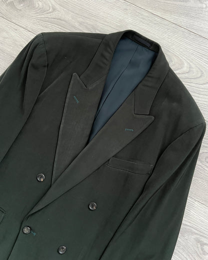 Comme Des Garcons Homme Plus AW1990 Pleated Double-Breasted Ribbed Suit - Size S Jacket / 30" Waist