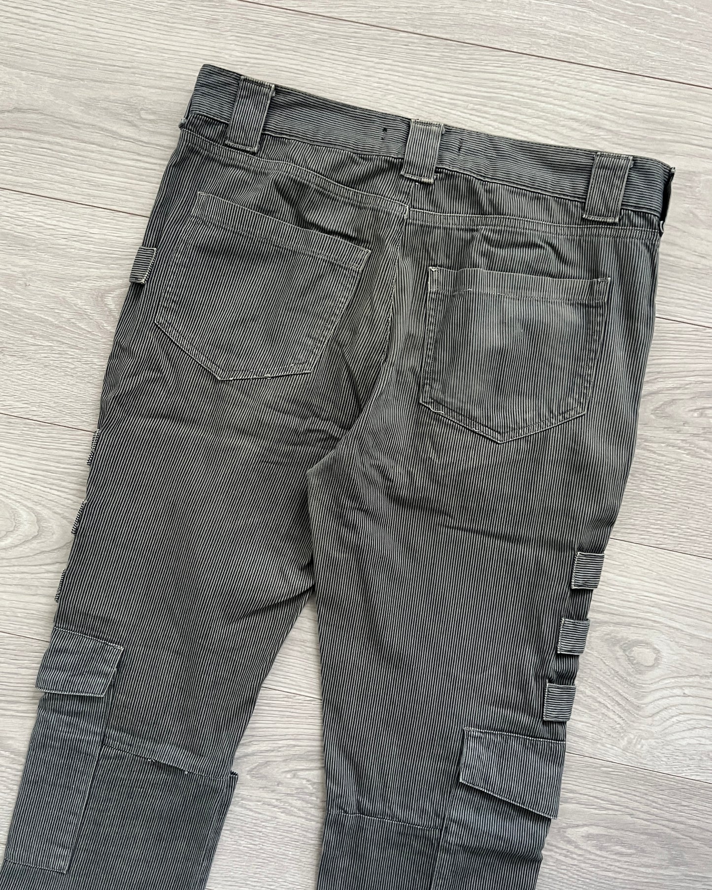 Raf Simons Vintage Striped Cargo Pants - Size 31
