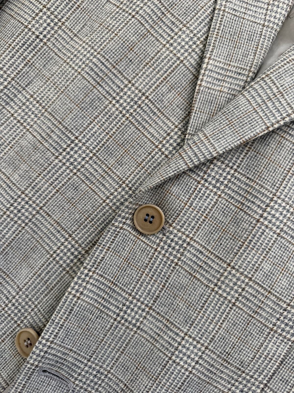 Valentino 1990s 2B Check Wool Sport Jacket Blazer - Size M