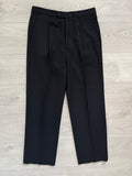 Armani 2000s Pleated Wool Navy Pants - Size 31" Waist