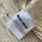 Miu Miu 2022 Cable Knit Zip-Front Cardigan - Size Womens Small