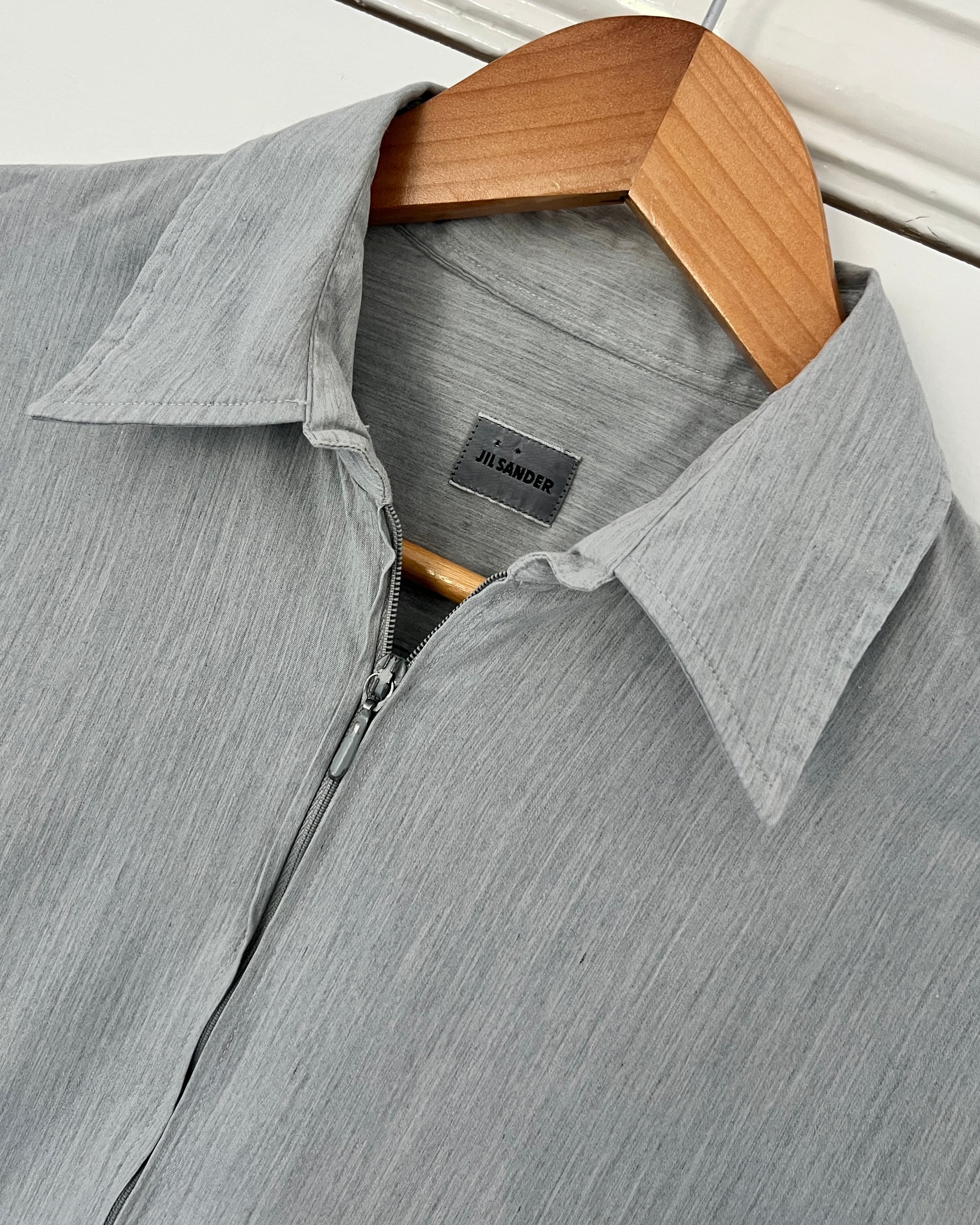 Jil Sander by Raf Simons 00s Zip-Front Shirt Jacket - Size S