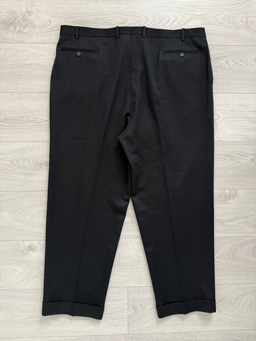 Vintage 1980s Double Pleat Wool Pants Made in Italy - Size 44" Waist