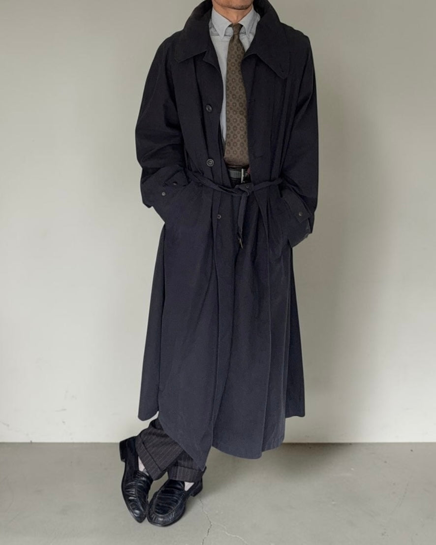 Emporio Armani 1990s Waterproof Oversized Belted Trench Coat - Size XXL