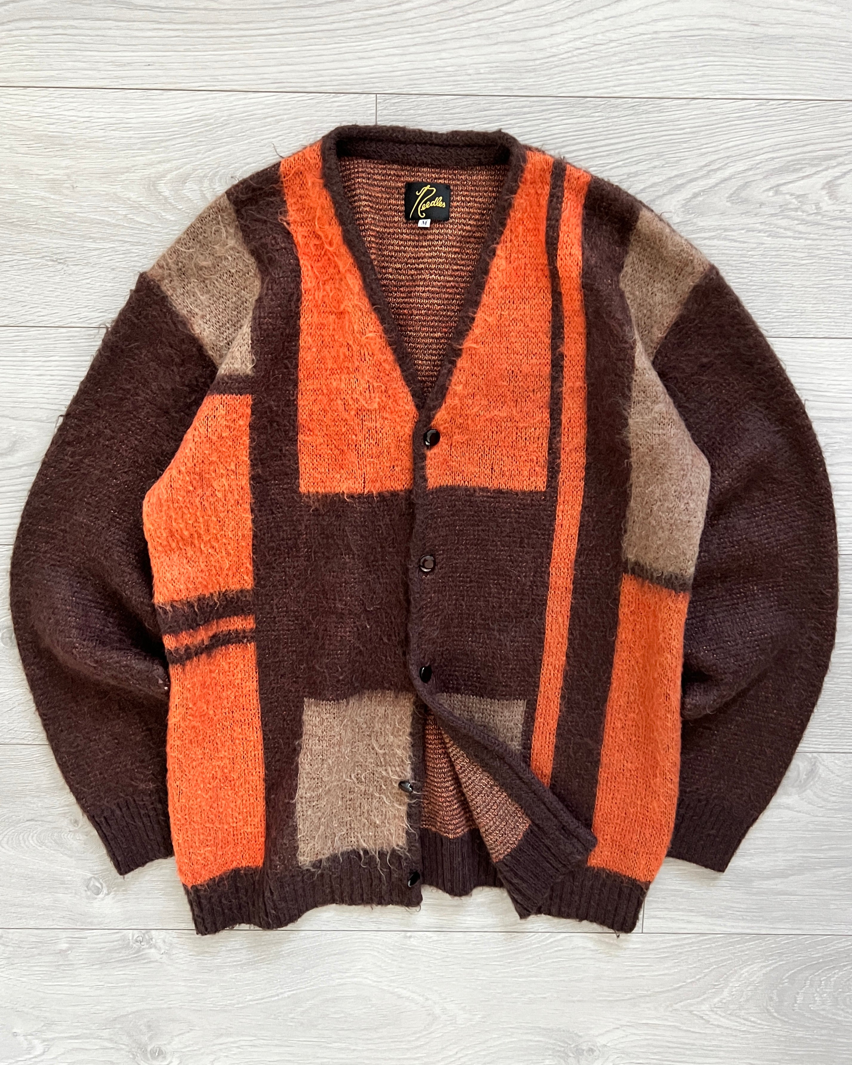 Needles Japan Patchwork Mohair Cardigan - Size M