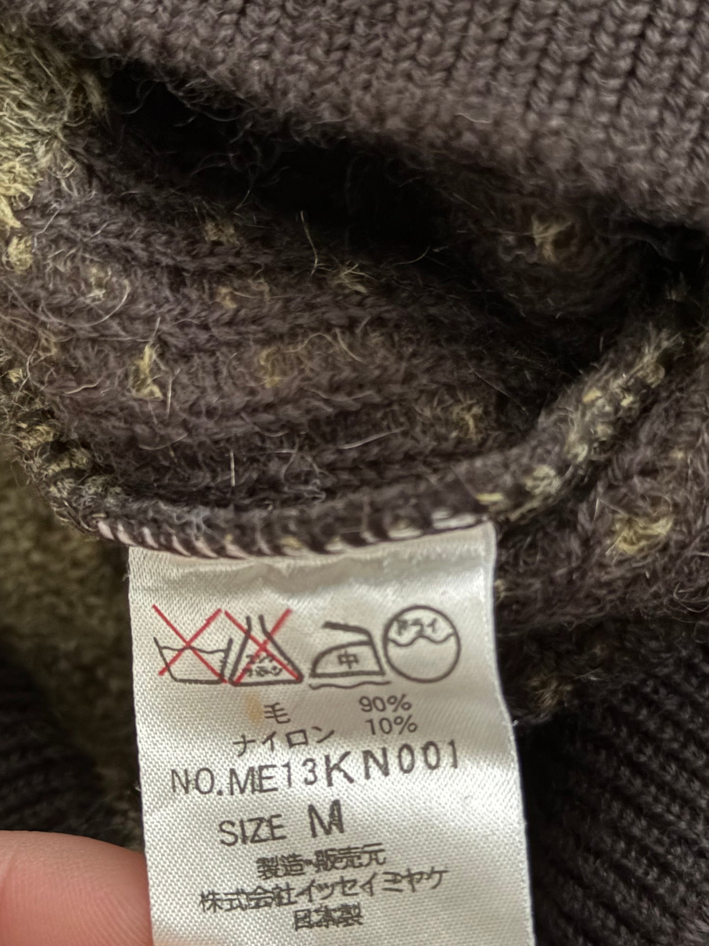 Issey Miyake FW2001 Wool Knit Sweater - Size M