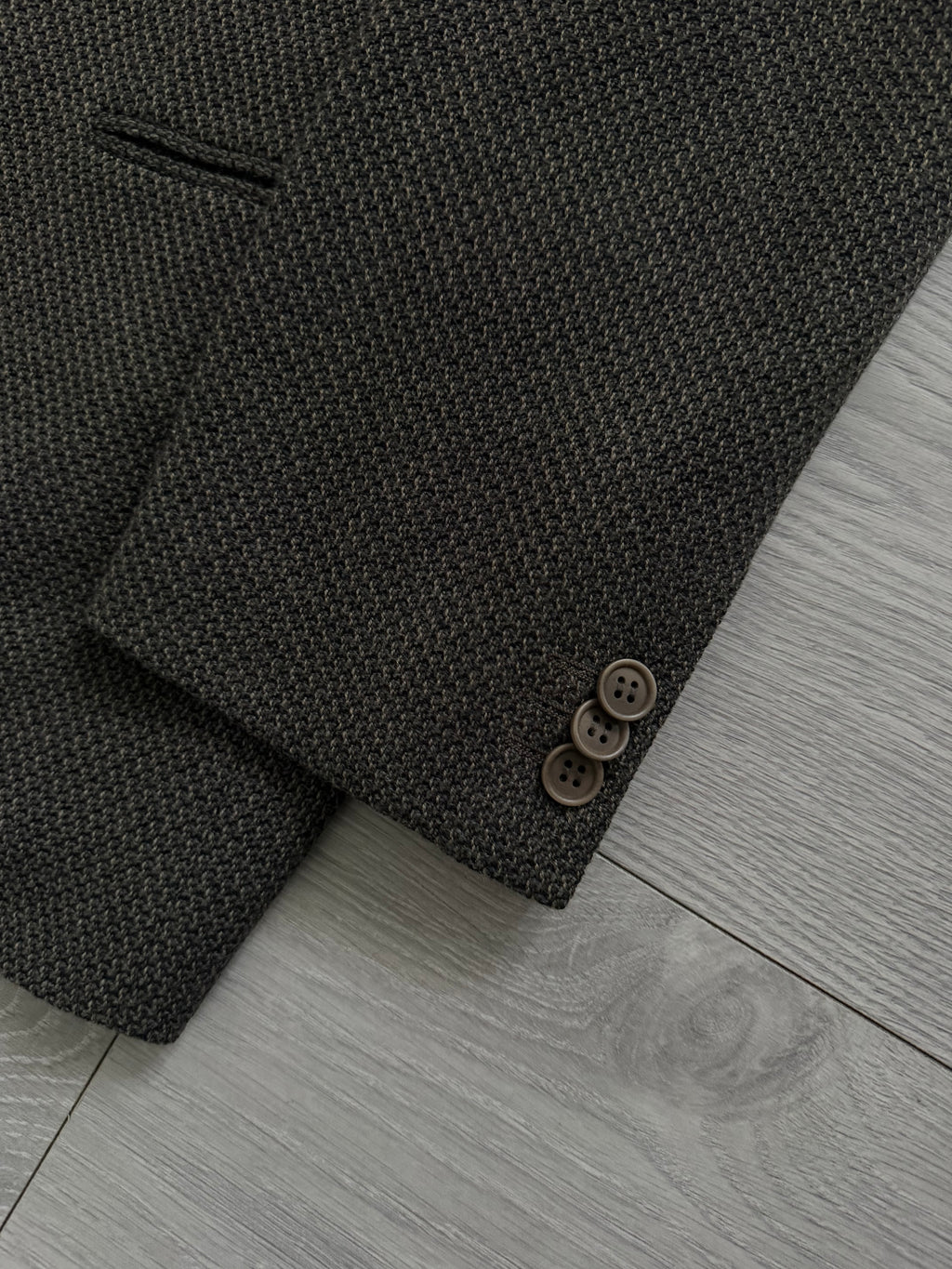 Giorgio Armani 1990s Vestimenta 2B Textured Wool Sport Jacket Blazer  - Size M
