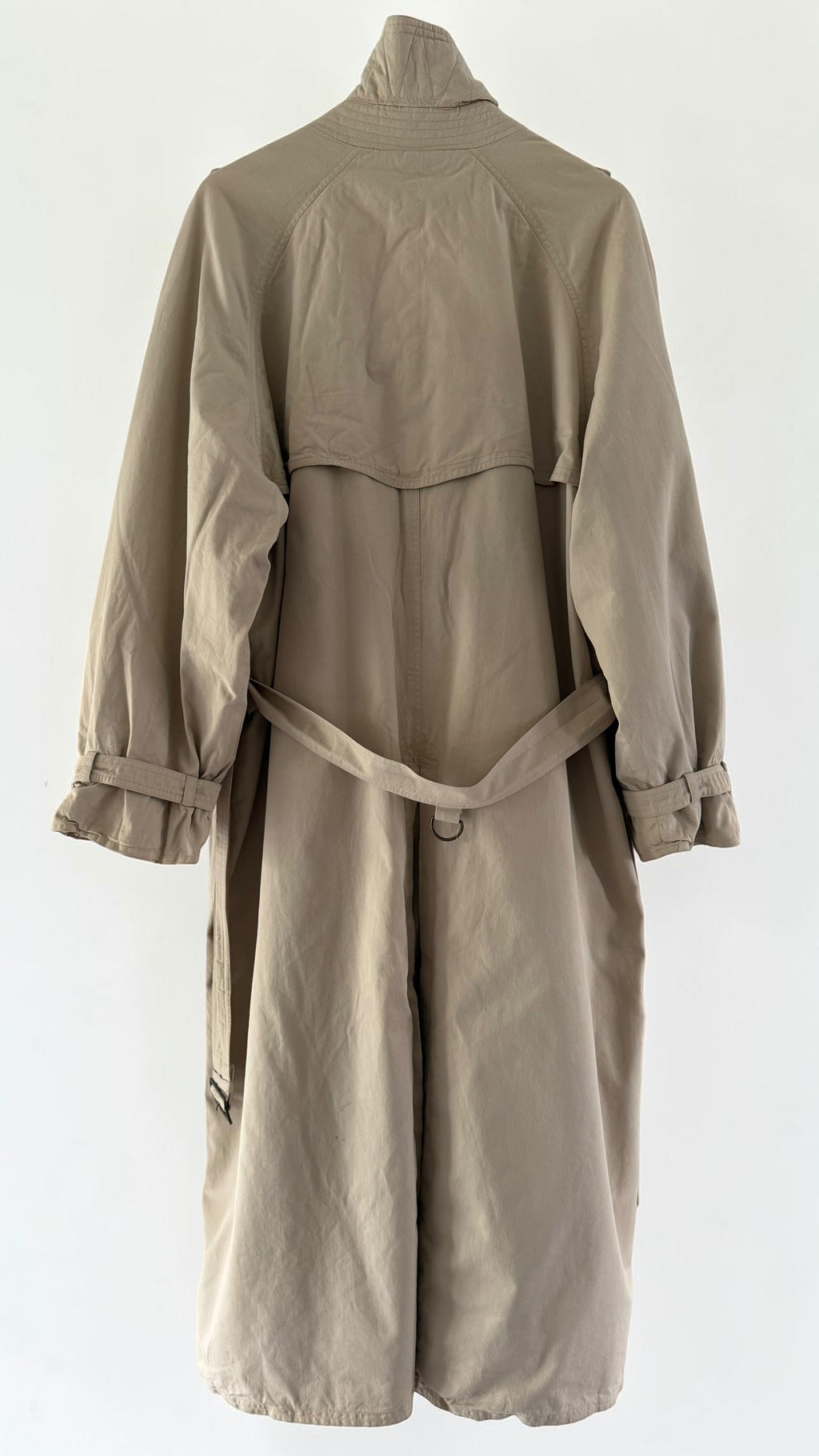Hugo Boss 1980s Padded Power Trench Coat - Size L
