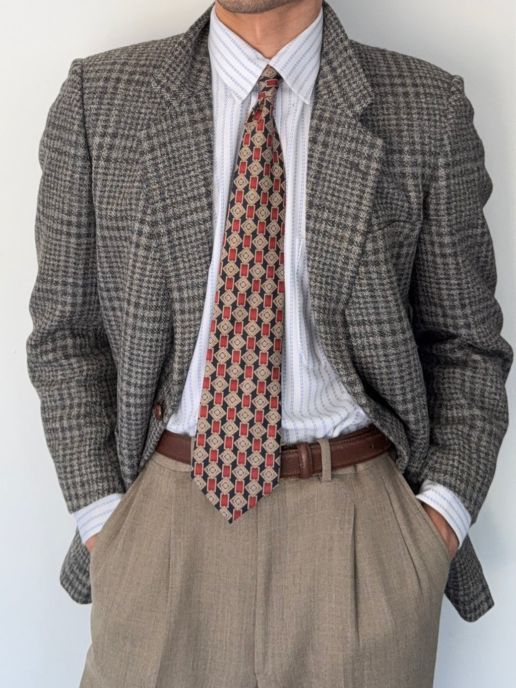 Christian Dior 1980s 2B Wool Sports Jacket Blazer - Size S