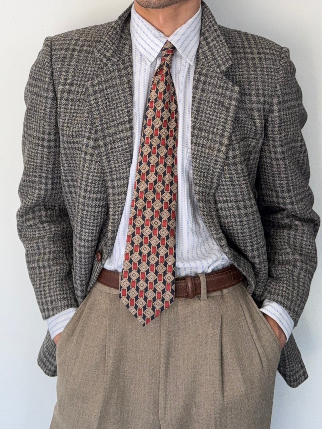 Christian Dior 1980s 2B Wool Sports Jacket Blazer - Size S
