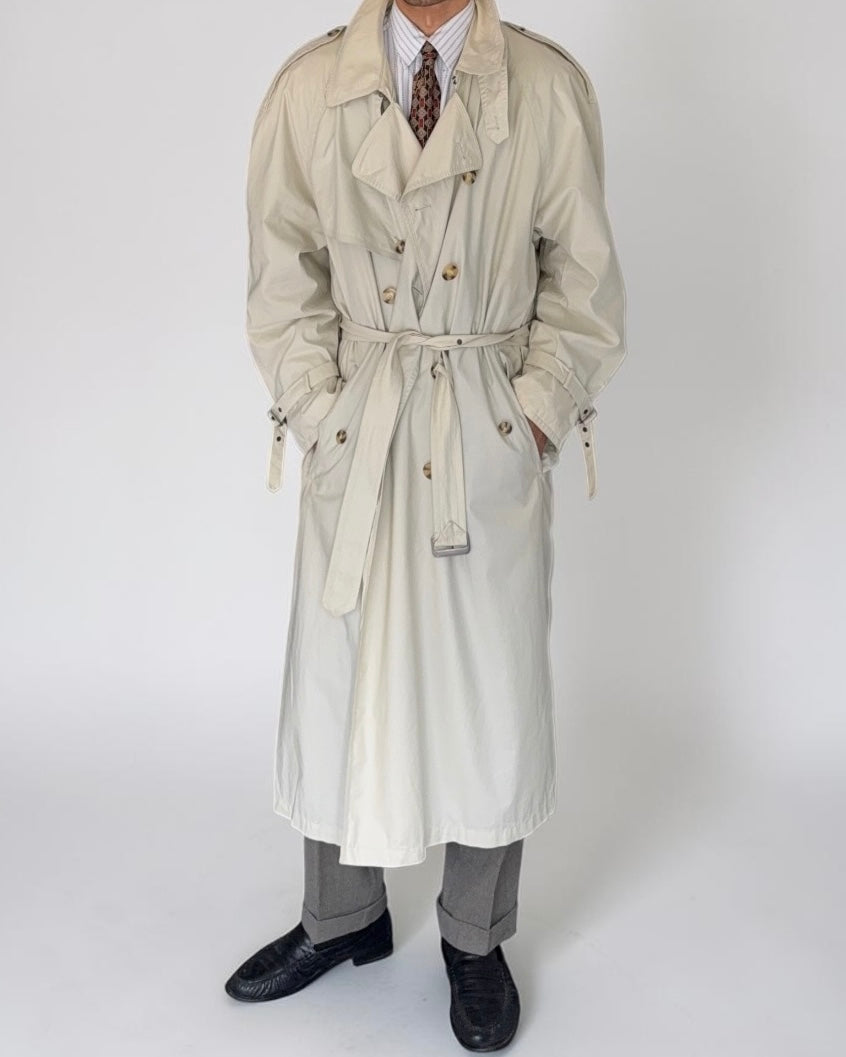 1980s Vintage Trench Coat Made in Germany - Size L