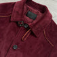 Prada FW2017 Runway Burgundy Red Western Corduroy Belted Coat - Size M