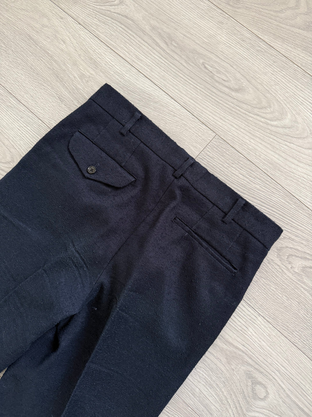 Comme Des Garcons Homme Plus SS1998 Structured Poly 'Pilled' Blue Suit - Size M Jacket / 32" Waist
