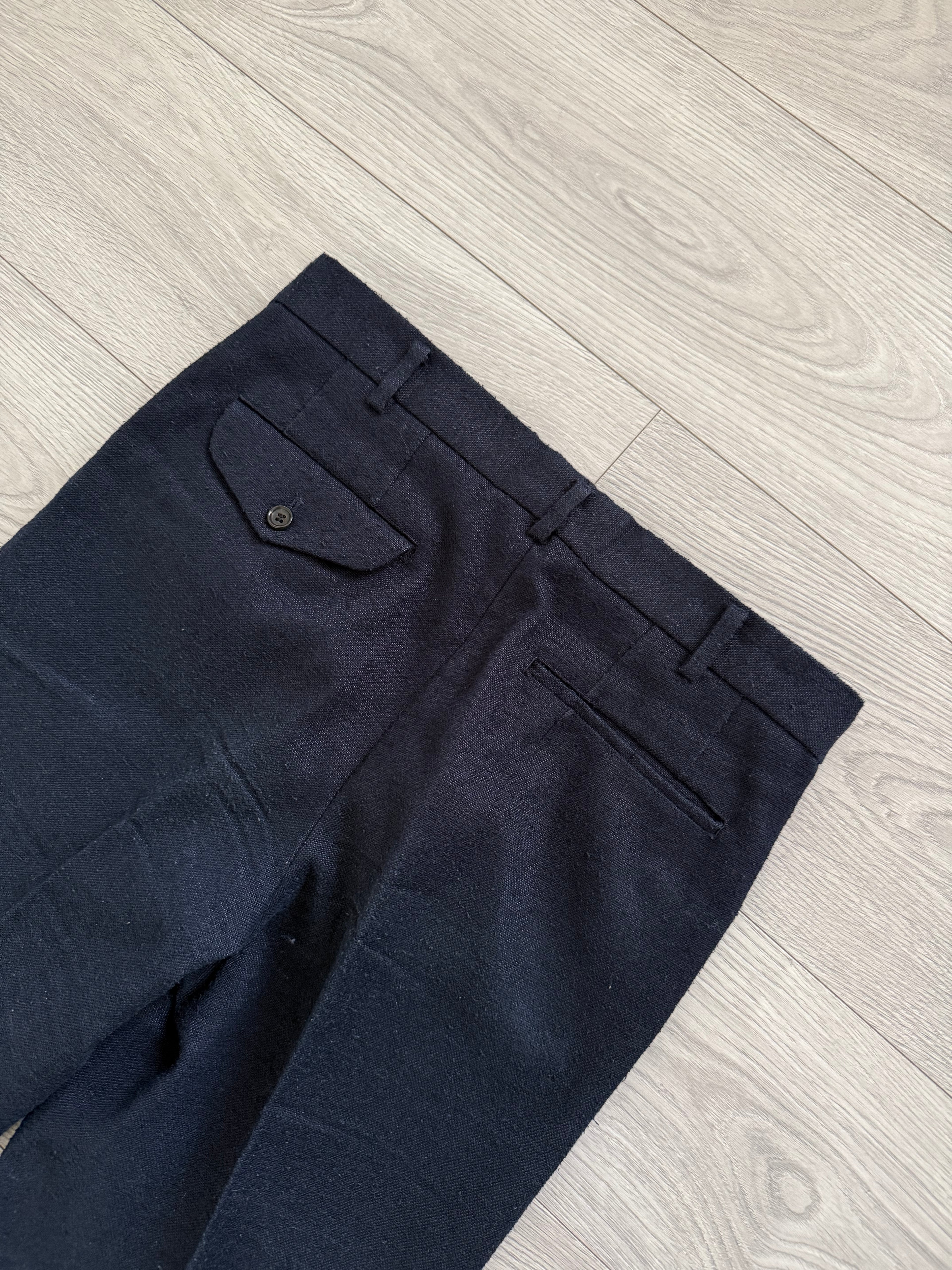 Comme Des Garcons Homme Plus SS1998 Structured Poly 'Pilled' Blue Suit - Size M Jacket / 32" Waist